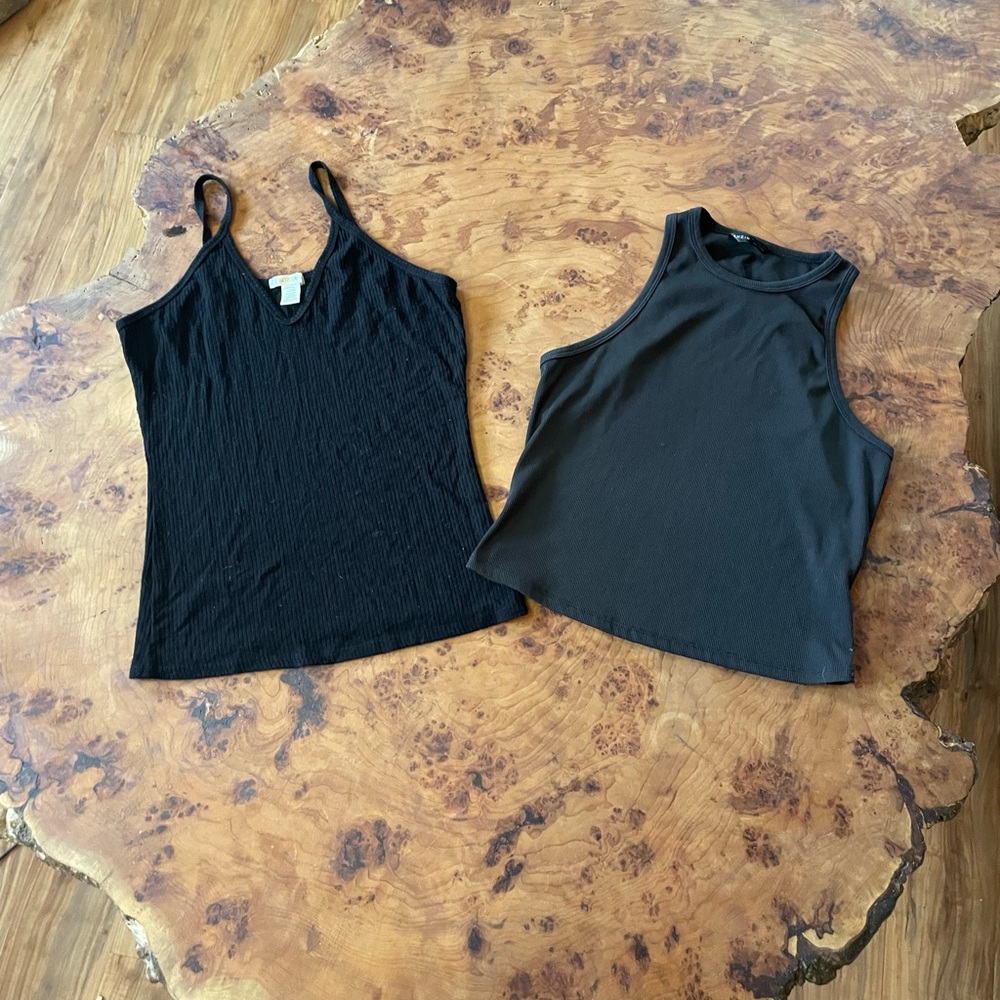 BUNDLE- 2 black tank tops
